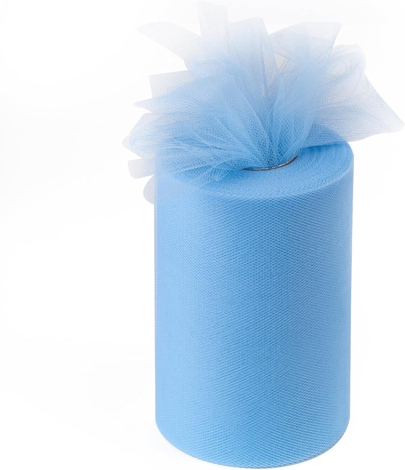 Aegero White Tulle Fabric Rolls 6 Inch by 100 Yards (300 feet) Tulle Roll Spool Fabric for DIY Tutu Skirt Baby Shower Birthday Party Wedding Decorations Christmas Craft Supplies (White) - Image 3